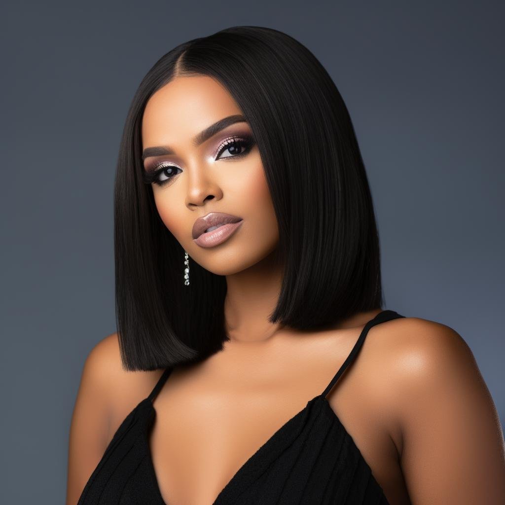 Natural Straight Bob wig